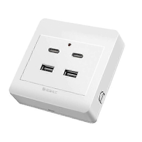 (surfaces mounted, 4) Wall 220v Outlets Usb Typec vent Outlet Charger Usb Usb 18w Wall Receptacle