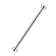 Barre de rideau de douche multifonctionnelle, tringle de penderie réglable pour dressing ou balcon (1 pièce)