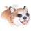 Χαριτωμένο βελούδινο μαξιλάρι Corgi με απαλό ύφασμα, λεπτή υφή και πολλαπλή χρήση 2