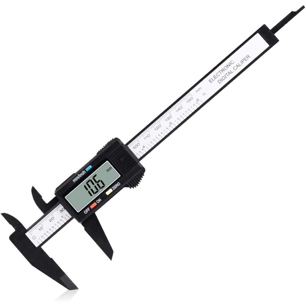 Splash And Dust Resistant Digital Caliper, Stainless Steel Construction, Inch And Millimeter Conversion, Measuring Accuracy Within 0.2Mm/0.01Inch, 9454554408712