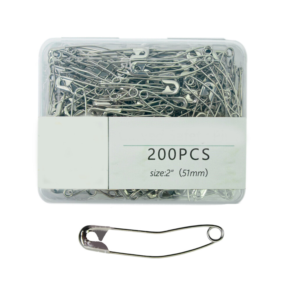 200Pieces Quilting And Basting Curved Safety Pin Rust-L 7696000665269