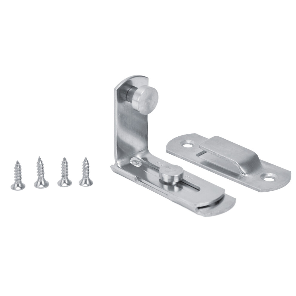 Versatile Barn Door Lock, 90 Degree Flip Lock Offering Heavy Duty Zinc Alloy Construction For Wide Application 9454554410807