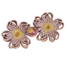 Flower Shape Cheongsam Knot Buttons for Chinese-dark pink