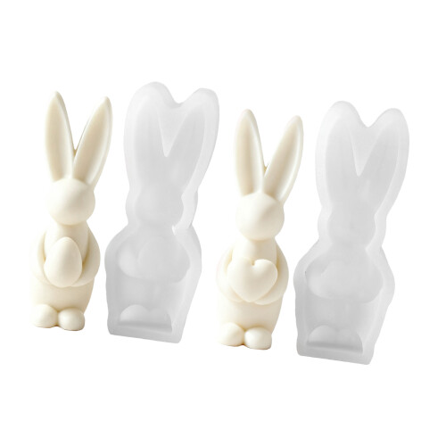 Silicone Craft Molds Holiday Rabbit Eggs Shape Professional