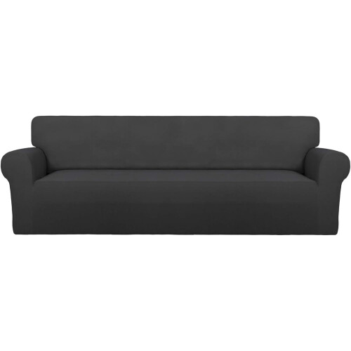 Capa protetora de elastano para sofá de dois lugares, capa macia antiderrapante para sofá, protetor de móveis com base elástica, âncoras de