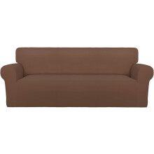 Sofaüberzug für Zweisitzer, rutschfester, weicher Sofabezug, elastischer Möbelschutz für die Unterseite, einfach zu montieren,