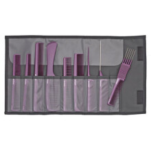 A22_E22 _ Set of barber combs 9 pcs. k.violet