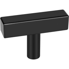 Eleganta skåpknoppar, Premium rostfritt stål med ett hål, fyrkantig design, Robust skåpknopp för köksskåp, Enkel installation, 5,5 cm längd,