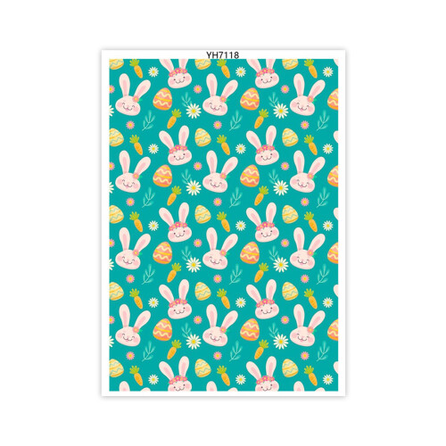 Clay Transfer Paper Easters Colored Eggs Transfer Paper-YH7118