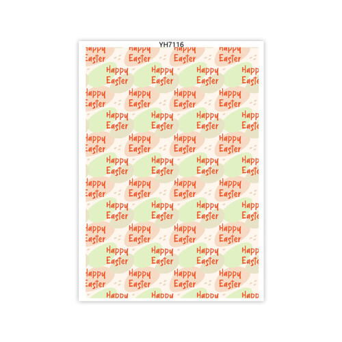 Clay Transfer Paper Easters Colored Eggs Transfer Paper-YH7116