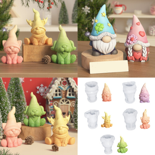DIY Castings Molds Candle Mould Silicone Baking Craft 3D-21 2