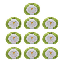10Rolls of Wool Blend Yarn 1.76/Roll Soft Crochet-Green