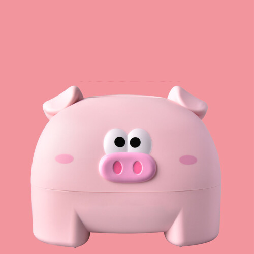 Napkin Container with Effortless Loading Feature, Cute Pig-Designed Tissue Box Holder for Kitchen Bathroom Office, Smooth Dispensing Decorative Tissue 2