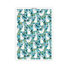 Easters Colored Eggs Clay Transfer Paper Transfer Sheets-YH7119