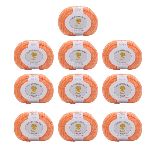 10Rolls Soft Wool Blend Yarn Hand Knitting Yarn-orange color