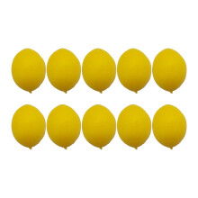 10Pcs Simulation Lemon Realistic Artificial Lemon Fruit for-M