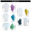 Silicone Crafting Molds Candle Making Decorating 3D-Section B 3