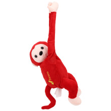 Porta-lenços criativo para carro, recipiente de tecido macio para guardanapos, portátil e decorativo para sua casa ou veículo (vermelho)