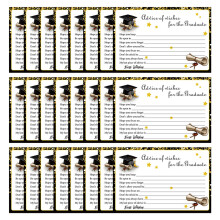 24Pcs Graduation Advice Word Card for Graduate-Style three