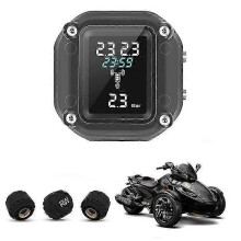 (F F R) Trikes Motorcycle Tpms Motor Tire Pressure Tyre Temperature Monitoring Alarm organisation With 3 External Sensors For 3 Wheelers