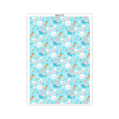 Clay Transfer Paper Easters Colored Eggs Transfer Paper-YH7117