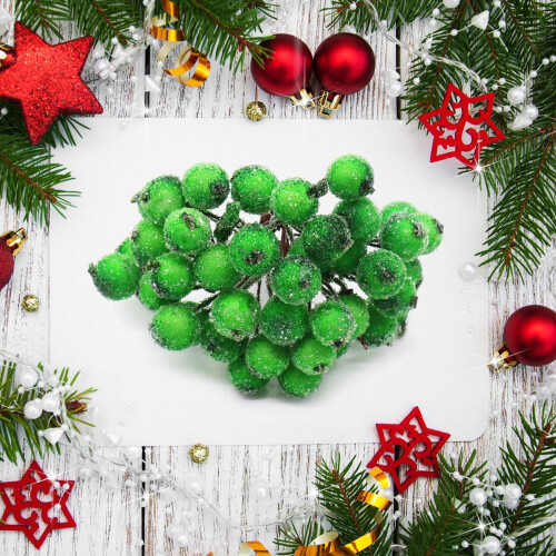 40Pcs Artificial Berries Sprigs Decors Berries for-royal blue 2