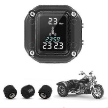 (F R R) Trikes Motorcycle Tpms Motor Tire Pressure Tyre Temperature Monitoring Alarm organisation With 3 External Sensors For 3 Wheelers