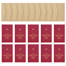 10Pieces 2025 Chinese New Year Card with Envelope Spring-Type F
