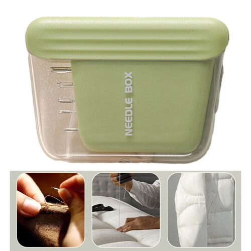 Magnetic Needle Storage Case Sewing Needle Holder-Retro green 1
