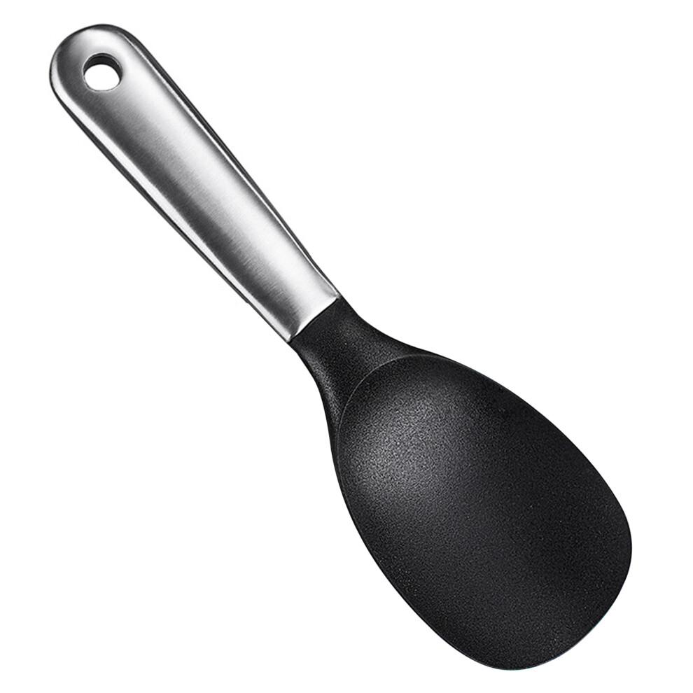 Non-Stick Rice Scoop With Long Handle, Stainless Steel Handle Silicone Spoon For Effortless Serving, Multifunctional Cooking Spoon For Rice Mashed Pot 9155353458105