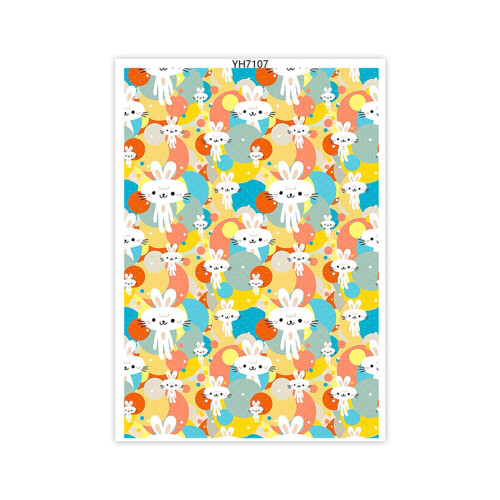 Water Transfer Transfer Paper Easters Colored Eggs-YH7107