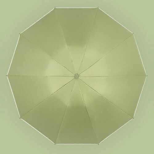 (Khaki, Multicolor) Reflective Automatic Umbrella Sun-proof Rainproof Dual-use Folding Reverse Type Umbrella Large UV Pr 1