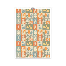 Easters Colored Eggs Clay Transfer Paper Transfer Sheets-YH7106