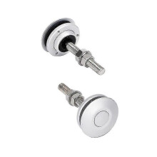 (Silver, Silver) LBQ 2pcs Universal 62mm/2.4" Push Button Billet Hood Pins Lock Clip Kit Engine Bonnets Lock Aluminum Car Quick Latch Pins Aluminum