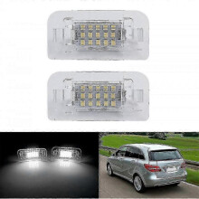 2pcs Car Led Number License Plate Lights compatible with Mercedes Benz B-class W246 W242 Canbus