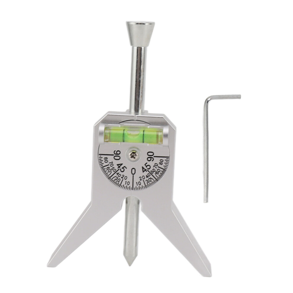Y-Shape Pipe Center Finder With Magnetic Centering Head And Adjustable Dial Bubble Protractor, Measures Pipe Diameter 0.5" To 4", Durable Aluminum All 9454554418582