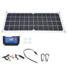Wetterfeste Solarmodule für unübertroffene Langlebigkeit, 10-W-Solarmodul mit zwei USB-Buchsen und 60-A-Laderegler, tragbares Solarladegerät für
