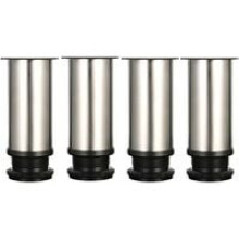Heavy Duty Furniture Legs for Desk and Coffee Table, Non-Slip Rubber Base Floor Protection with Easy to Install Design, Adjustable Furniture Legs for