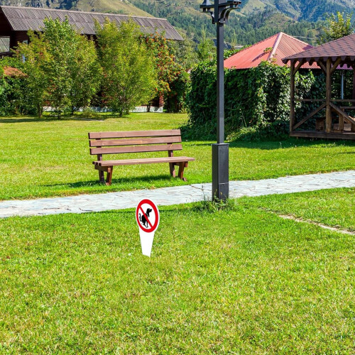 Πινακίδα απαγόρευσης ακαθαρσιών για την αυλή, αδιάβροχη πινακίδα αλουμινίου για