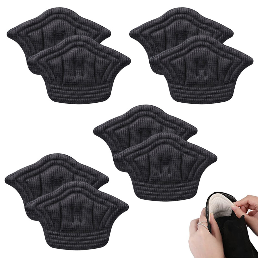Adhesive Heel Grips Inserts, Breathable Heel Cushion Liner For Comfortable Loose Shoes, Ergonomically Designed To Protect Against Blisters, 4 Pairs