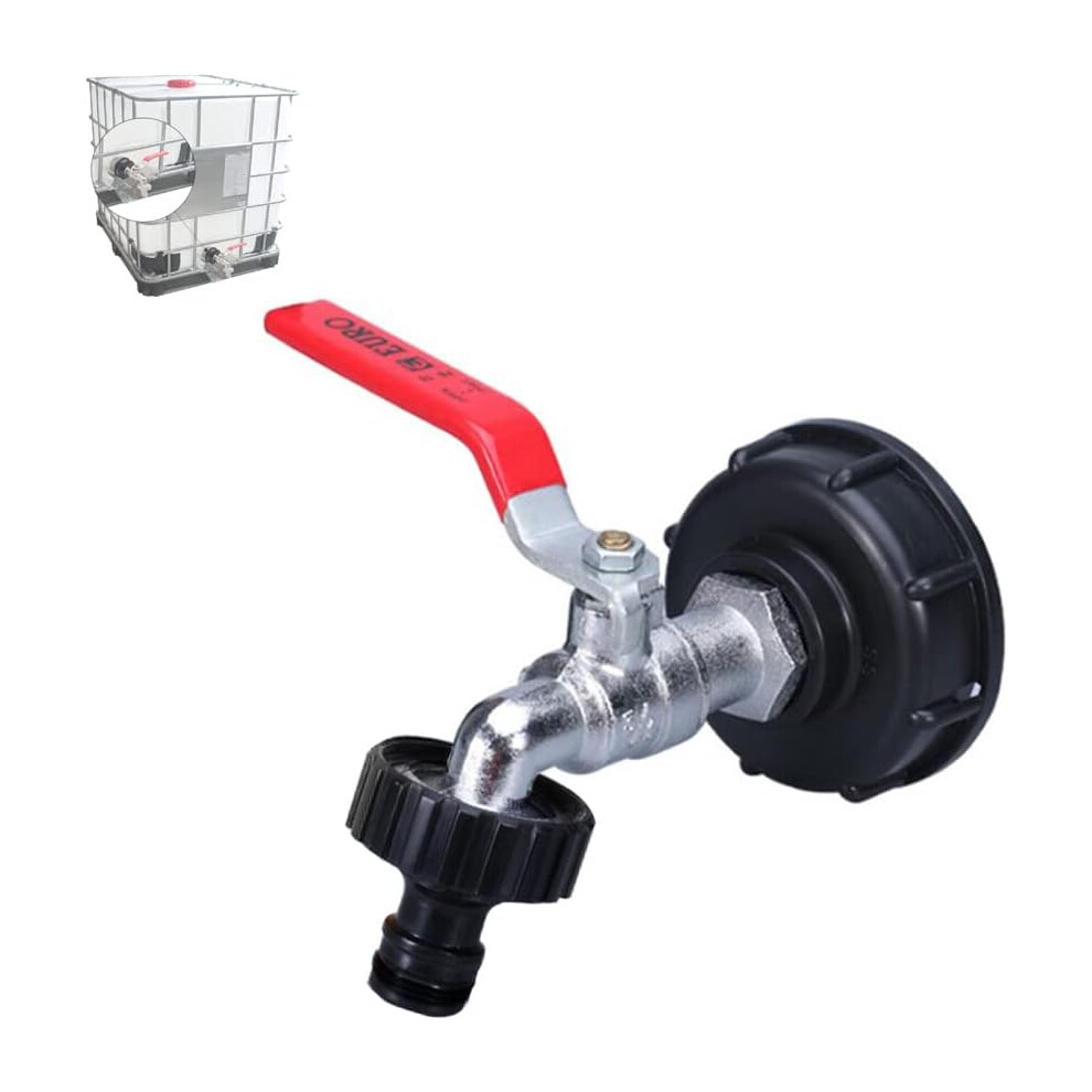 Ibc Tank Adapter For Fluid Control Excellence, Brass Garden Tap Allows Precise Flow, Safety Valve Ensures Leak-Proof Storage, Premium Material Guarant 9135470985944