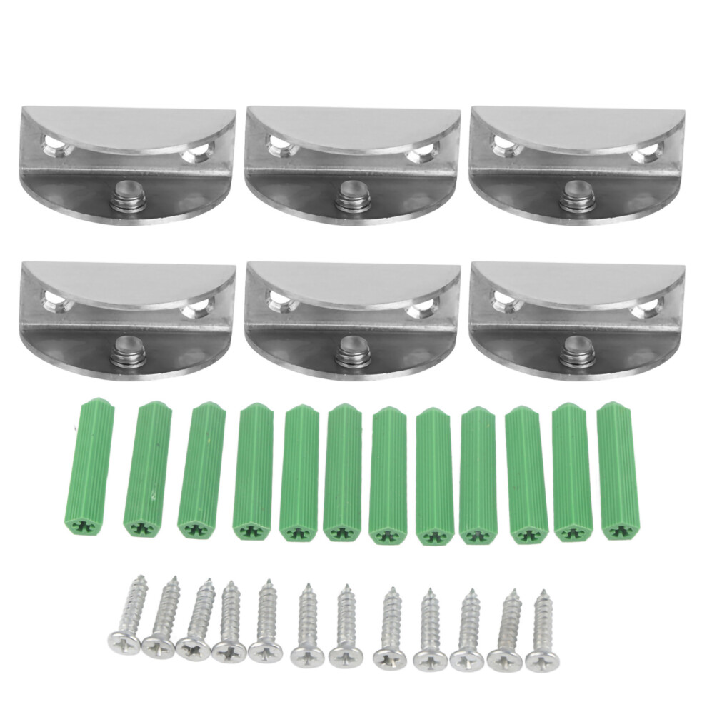 Corrosion Resistant Glass Shelf Bracket Clamp, Adjustable Stainless Steel Brackets Heavy Duty Glass Clamp, Durable Shelf Supports For Bathroom Wine Ca 9454554417110