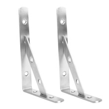 Staffa per mensola resistente, staffa ad angolo retto in acciaio inossidabile per mobili, staffa triangolare salvaspazio, rinforzo per saldatura,