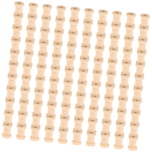 100 Pcs Wood Spool for Craft Handmade Project-Extra small spool