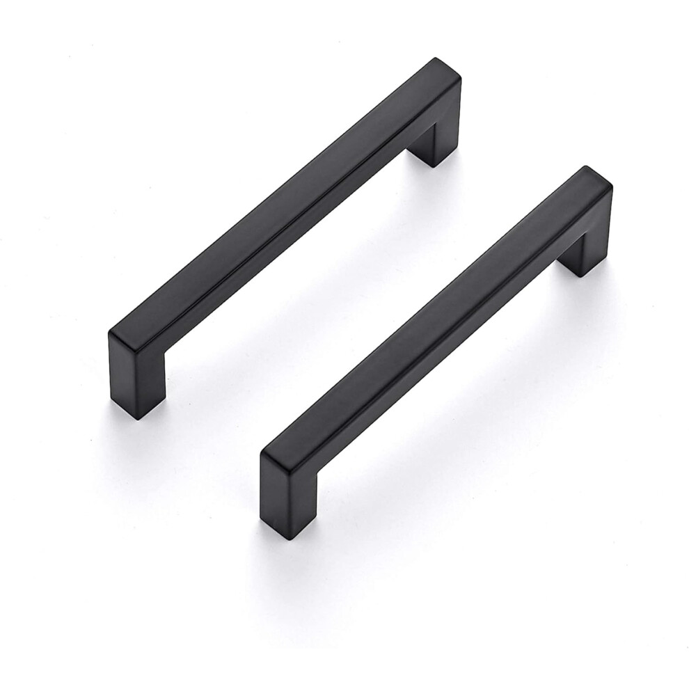 Transform Your Space, Sleek Design Stainless Steel Kitchen Cabinet Hardware, Matte Black Pulls For Cabinets And Drawers (10 Pack) 9454554449418
