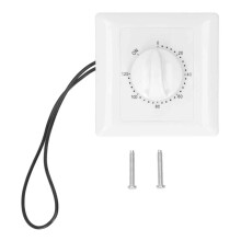 Temporizator mecanic cu numărătoare inversă, 120 de minute, 220 V, controler de timp mecanic cu cadran programabil, miez de cupru cu