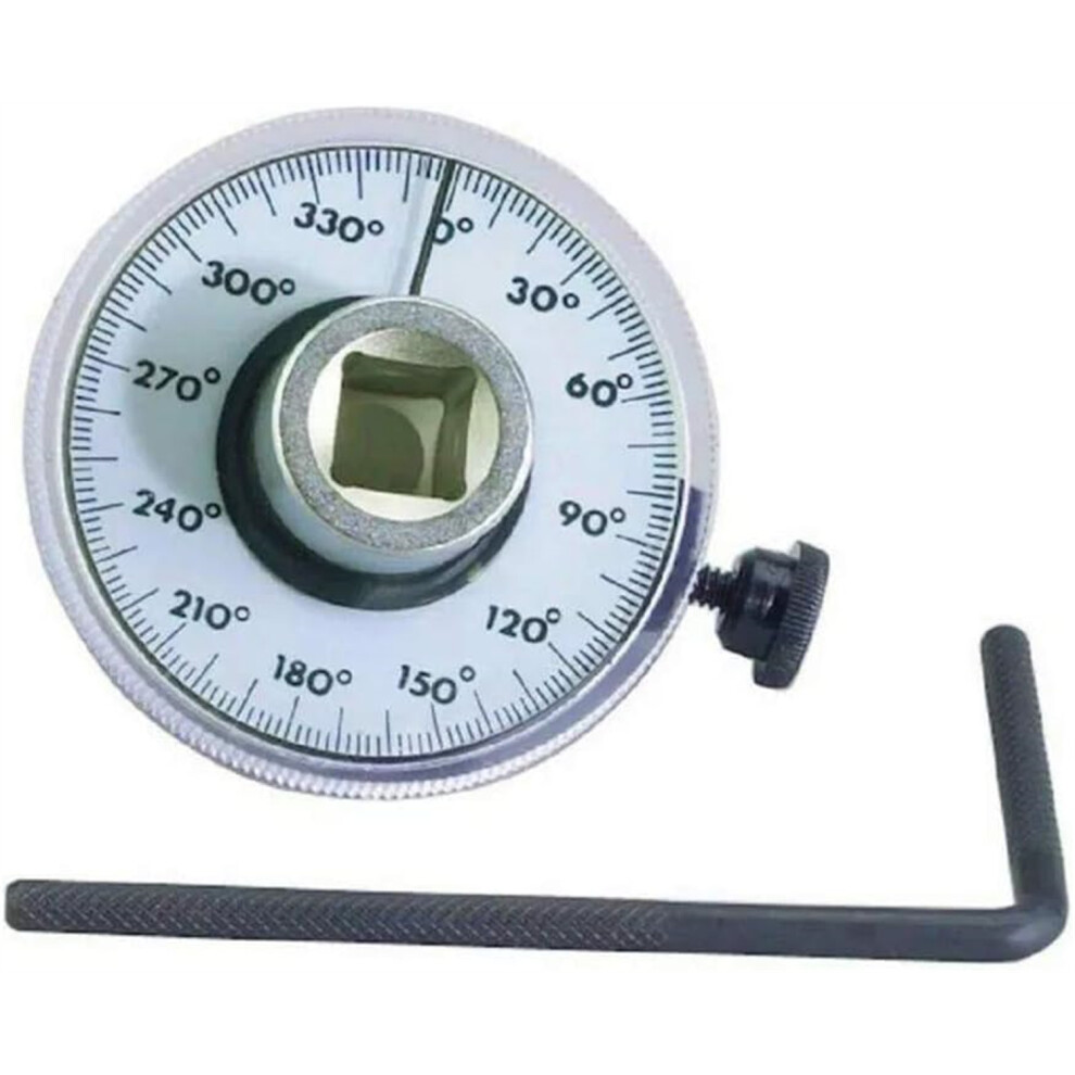 High Precision Scale Torque Angle Gauge, 360 Degree Adjustable Drive Angle Measurement Tool With Durable Construction And Smooth Rotation, Professiona 9135470200894
