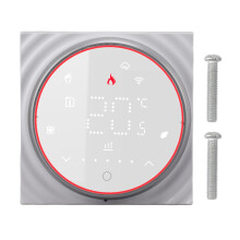Intelligenter Thermostatregler mit quadratischem Sockel, energiesparend, hochpräzise Temperaturregelung, LED-Anzeige, benutzerfreundliche