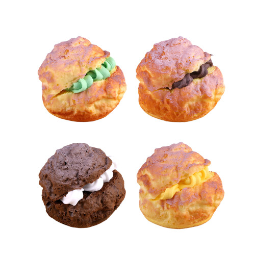Artificial Puff Bread Model Dessert Model for Shop-Mango Puff 1