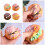 Artificial Puff Bread Model Dessert Model for Shop-Mango Puff 3
